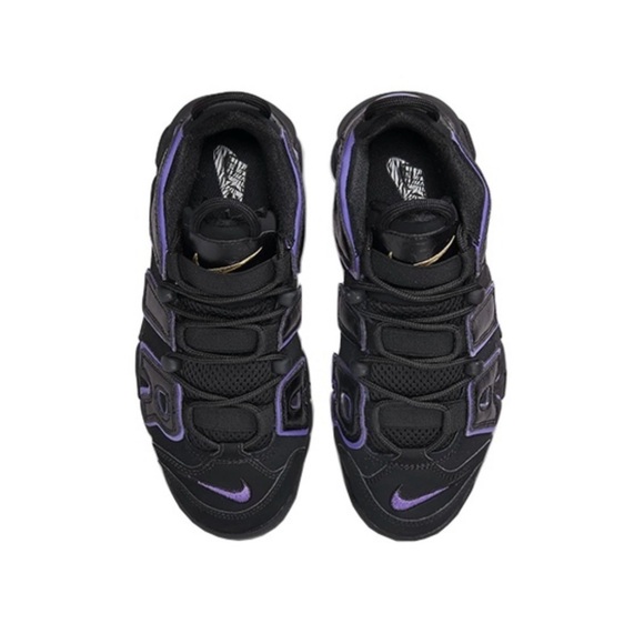 Nike Air More Uptempo Black Purple DX5954-001 Boys Girls Women GS Size 4Y-7Y NWB - Picture 4 of 6